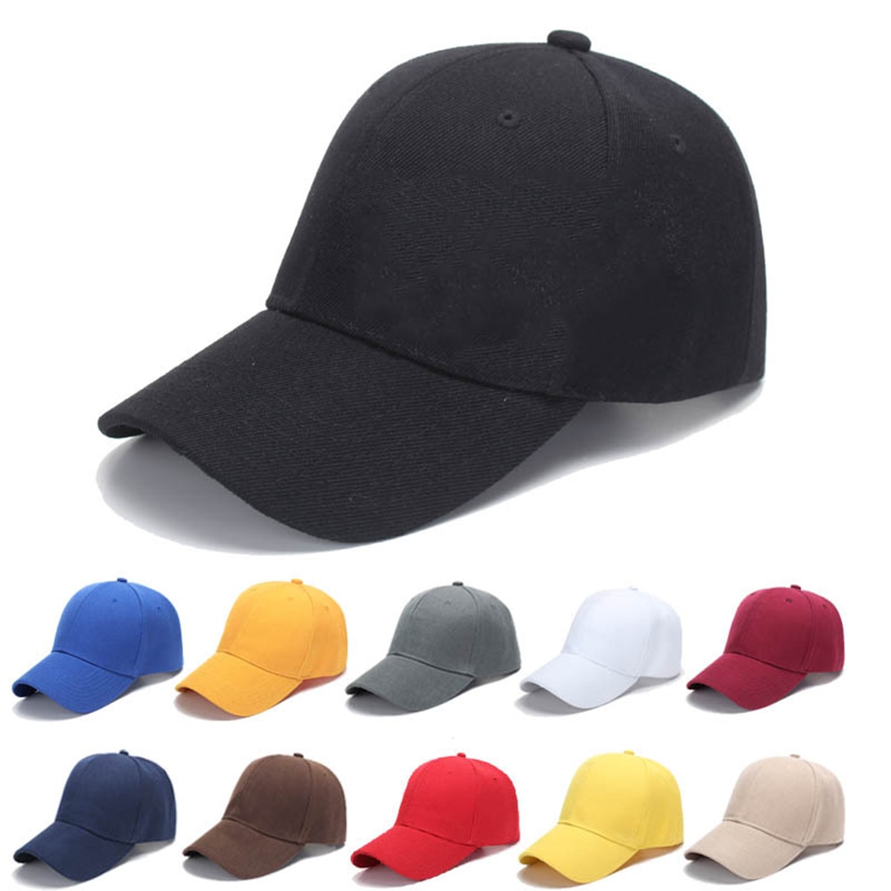 여자와 남자를위한 뾰족한 모자 야구 모자 여행 야구 모자 패션 간단한 벨크로 레저 다목적 솔리드 컬러 양산 모자